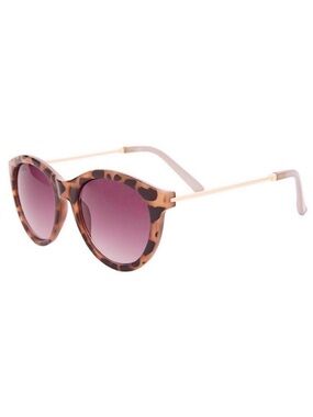 Summer & Rose Lanie Sunglasses in Animal Print with Canvas Pouch